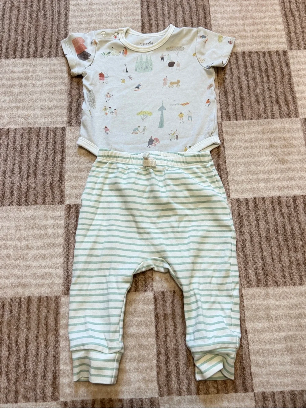Pehr 6-12 Months Outfit Boy’s Stripe Pants